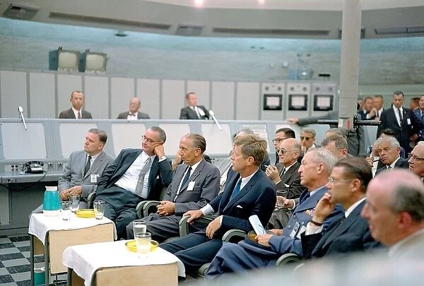 US president John F Kennedy at the Kennedy Space Center in Florida, USA, September 11