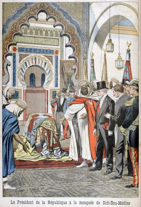 Framed Print : President Loubet visiting the Mosque of Sidi Bou Medine, Tlemcen, Algeria, 1903 Framed Print : President Loubet visiting the Mosque of Sidi Bou Medine, Tlemcen, Algeria, 1903