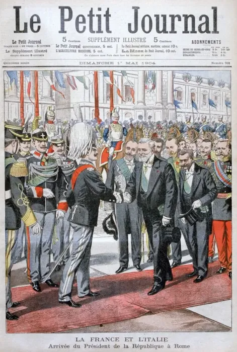 Framed Print : The President of the Republic of France in Rome, 1904 Framed Print : The President of the Republic of France in Rome, 1904
