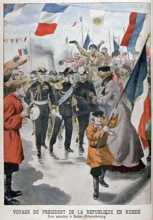 Framed Print : The President of the Republic of France visiting St Petersburg, Russia, 1902 Framed Print : The President of the Republic of France visiting St Petersburg, Russia, 1902
