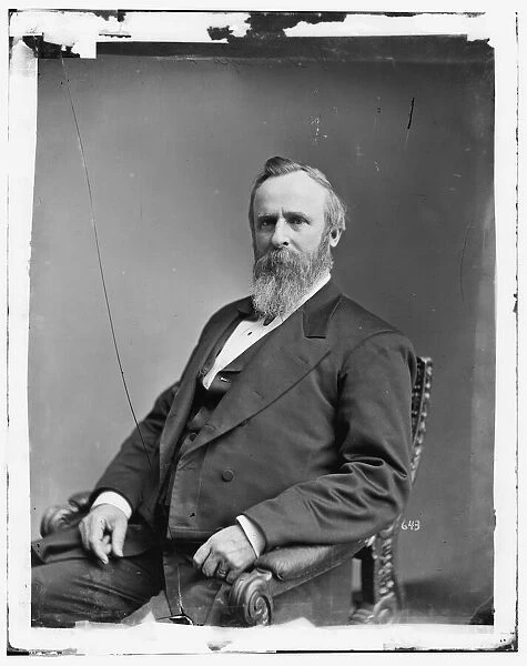 President Rutherford B. Hayes, between 1865 and 1880. Creator: Unknown