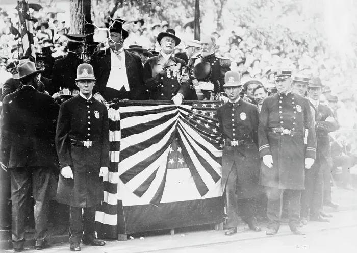 Framed Print : President William H. Taft at Grand Army of the Republic Convention, Rochester, N.Y. 1911. Creator: Bain News Service Framed Print : President William H. Taft at Grand Army of the Republic Convention, Rochester, N.Y. 1911. Creator: Bain News Service