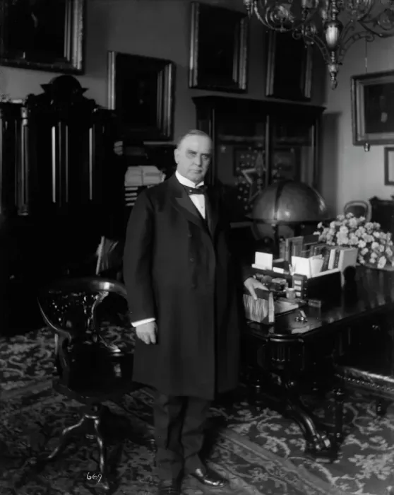 Framed Print : President William McKinley at the White House, Monday, Nov. 27, 1900. Creator: Levin Handy Framed Print : President William McKinley at the White House, Monday, Nov. 27, 1900. Creator: Levin Handy