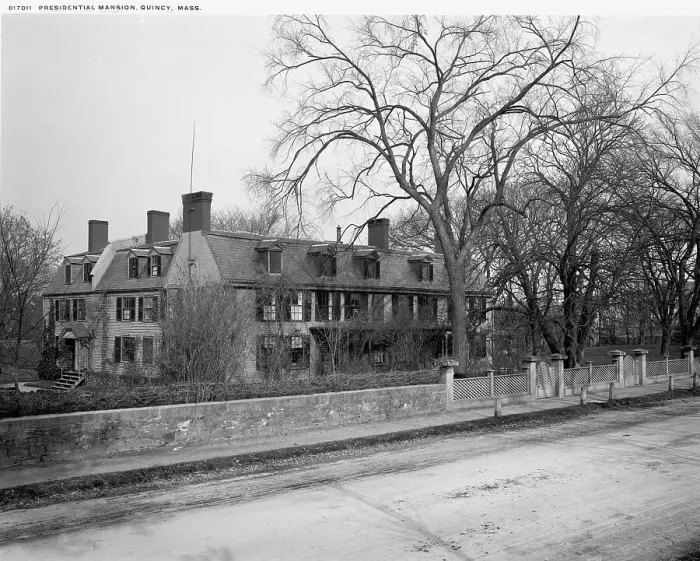 Framed Print : Presidential mansion, Quincy, Mass. between 1900 and 1906. Creator: Unknown Framed Print : Presidential mansion, Quincy, Mass. between 1900 and 1906. Creator: Unknown