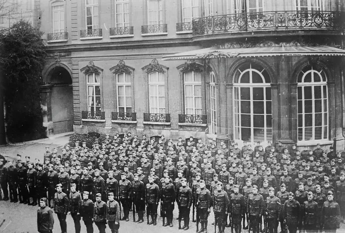 Framed Print : President's Paris Guard, 1918. Creator: Bain News Service Framed Print : President's Paris Guard, 1918. Creator: Bain News Service
