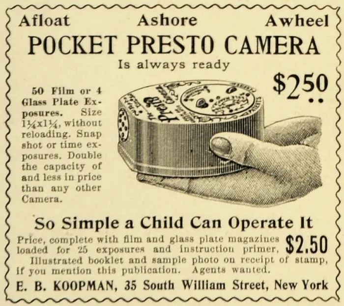 Framed Print : The Presto Camera owned by R.A.H. L'Estrange c1896. Creator: Unknown. The Presto Camera owned by R.A.H. L'Estrange c1896. Creator: Unknown Framed Print : The Presto Camera owned by R.A.H. L'Estrange c1896. Creator: Unknown. The Presto Camera owned by R.A.H. L'Estrange c1896. Creator: Unknown