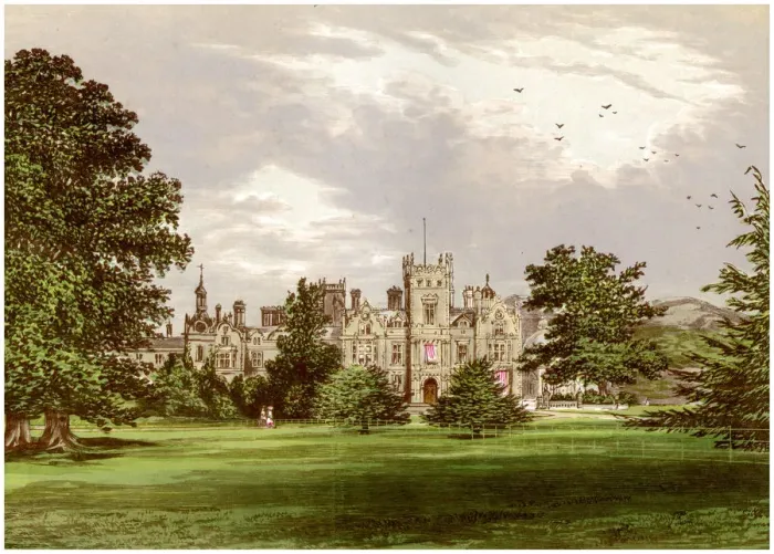 Framed Print : Preston Hall, Kent, home of the Brassey family, c1880 Framed Print : Preston Hall, Kent, home of the Brassey family, c1880