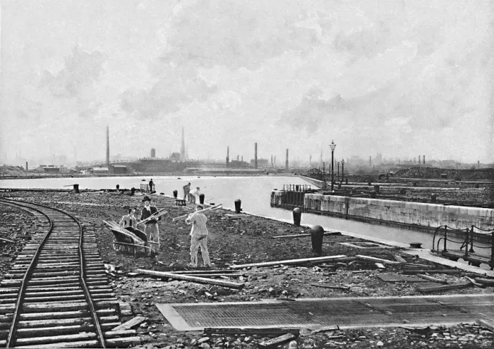 Framed Print : Preston, from the West, c1896. Artist: Arthur Winter Framed Print : Preston, from the West, c1896. Artist: Arthur Winter