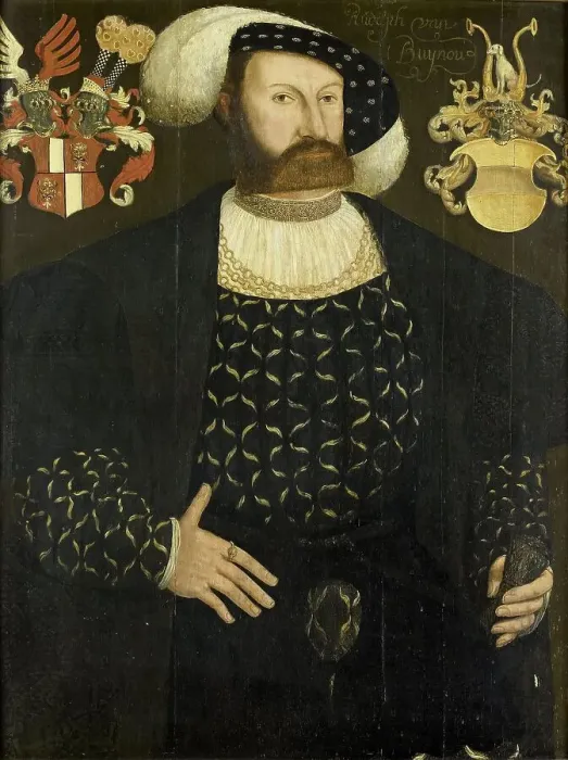 Framed Print : Presumably Posthumous Portrait of Rudolph van Buynou (d 1542), High Bailiff of Stavoren and Grietma Creator: Adriaen van Cronenburgh Framed Print : Presumably Posthumous Portrait of Rudolph van Buynou (d 1542), High Bailiff of Stavoren and Grietma Creator: Adriaen van Cronenburgh