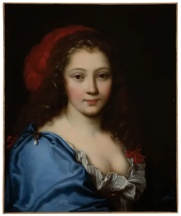 Framed Print : Presumed portrait of Armande Béjart (around 1640-1700), actress, c1660. Creator: Nicolas Mignard Framed Print : Presumed portrait of Armande Béjart (around 1640-1700), actress, c1660. Creator: Nicolas Mignard