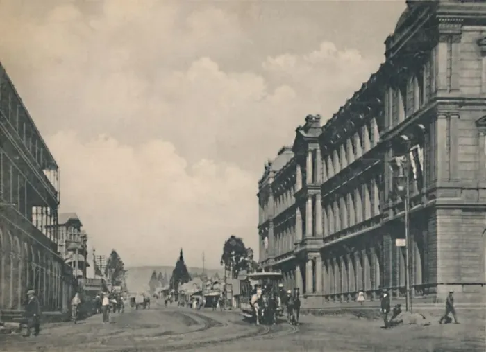 Framed Print : Pretoria - Market Street looking South, c1912. Creator: Unknown Framed Print : Pretoria - Market Street looking South, c1912. Creator: Unknown