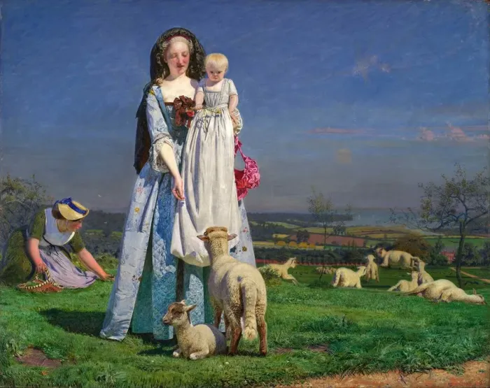 Framed Print : The Pretty Baa-Lambs, 1859 Framed Print : The Pretty Baa-Lambs, 1859