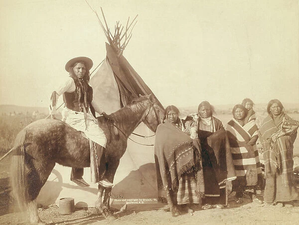 A pretty group at an Indian tent, 1891. Creator: John C. H. Grabill