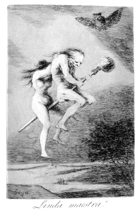 Framed Print : Pretty teacher!, 1799. Artist: Francisco Goya Framed Print : Pretty teacher!, 1799. Artist: Francisco Goya