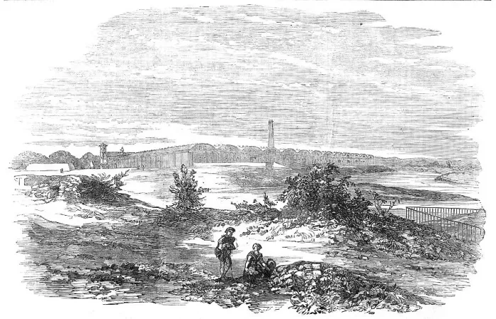 Framed Print : Price's Patent Candle Company - the Bromborough Pool Candle-Works - from the Mersey, 1854. Creator: Unknown Framed Print : Price's Patent Candle Company - the Bromborough Pool Candle-Works - from the Mersey, 1854. Creator: Unknown