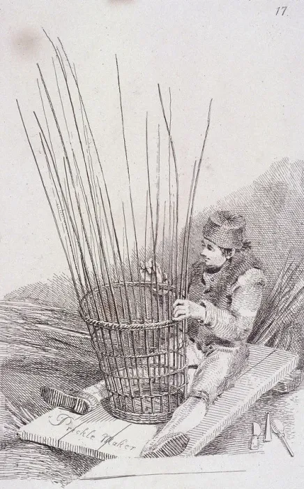 Framed Print : Prickle Maker, Cries of London, (c1819?). Artist: John Thomas Smith Framed Print : Prickle Maker, Cries of London, (c1819?). Artist: John Thomas Smith