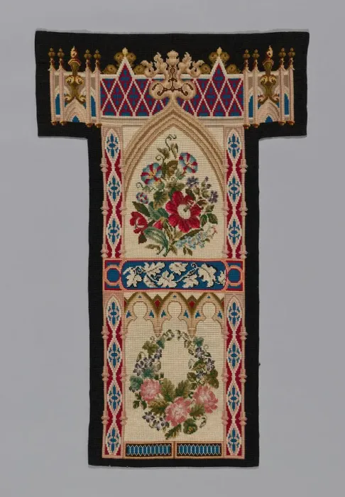 Framed Print : Prie-Dieu Cover, England, c. 1857 / 60. Creator: Unknown Framed Print : Prie-Dieu Cover, England, c. 1857 / 60. Creator: Unknown