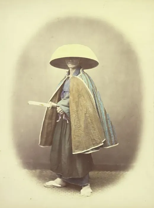 Framed Print : Priest Travelling, 1866-1867. Creator: Felice Beato Framed Print : Priest Travelling, 1866-1867. Creator: Felice Beato