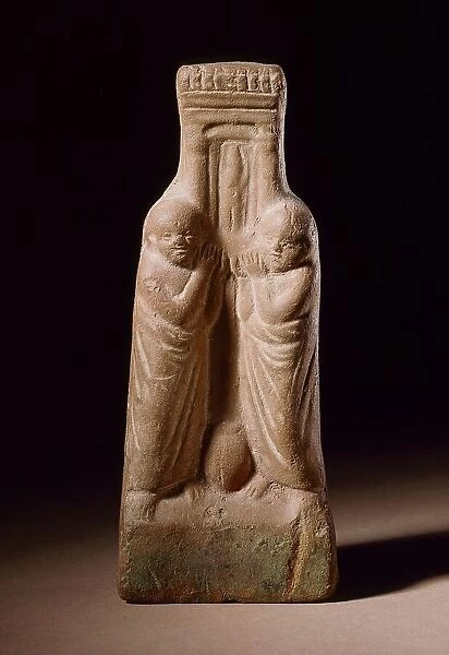Two Priests Holding a Shrine, 2nd-4th century A.D.. Creator: Unknown