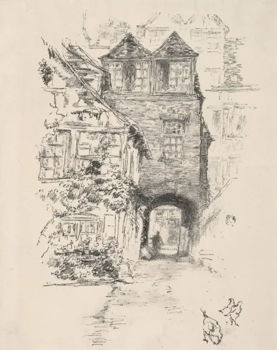 Framed Print : The Priests House, Rouen, 1894. Creator: James McNeill Whistler (American, 1834-1903) Framed Print : The Priests House, Rouen, 1894. Creator: James McNeill Whistler (American, 1834-1903)