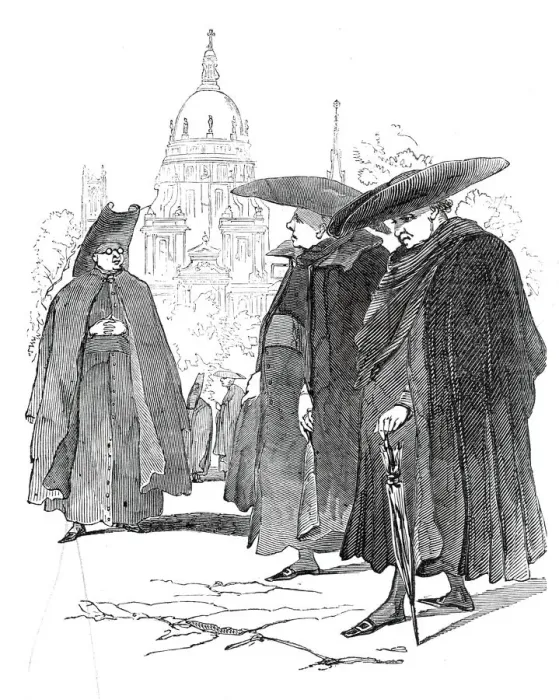 Framed Print : Priests, at Madrid, 1845. Creator: Unknown Framed Print : Priests, at Madrid, 1845. Creator: Unknown