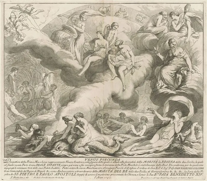 Framed Print : The Prima Macchina for the Chinea of 1743: Venus Genetrix, 1743. Creator: M Sorello Framed Print : The Prima Macchina for the Chinea of 1743: Venus Genetrix, 1743. Creator: M Sorello