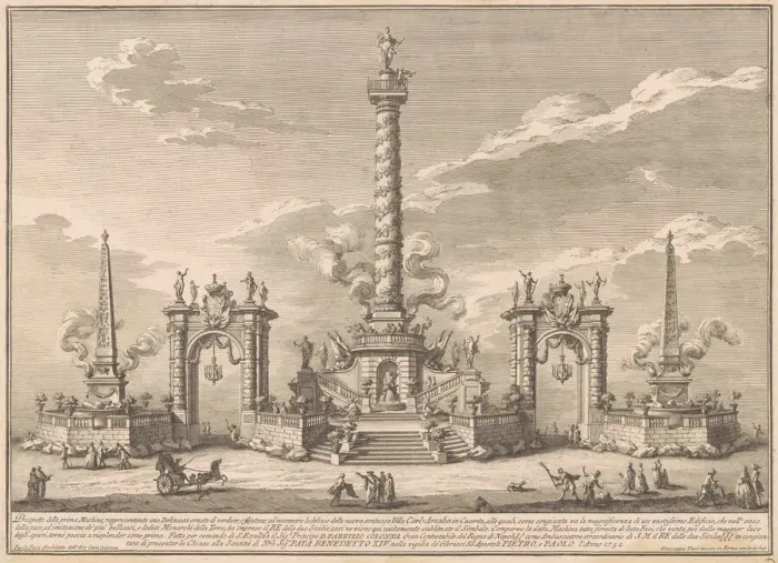 Framed Print : The Prima Macchina for the Chinea of 1752: A Deliziosa Framed Print : The Prima Macchina for the Chinea of 1752: A Deliziosa