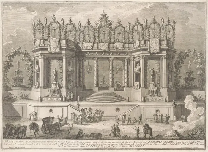 Framed Print : The Prima Macchina for the Chinea of 1761: The Salubrious Baths, 1761 Framed Print : The Prima Macchina for the Chinea of 1761: The Salubrious Baths, 1761