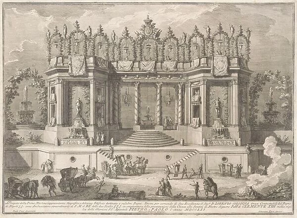 The Prima Macchina for the Chinea of 1761: The Salubrious Baths, 1761