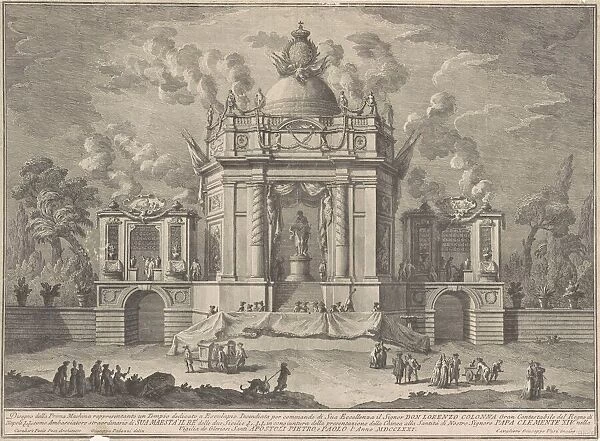 The Prima Macchina for the Chinea of 1771: The Temple of Asclepius, 1771