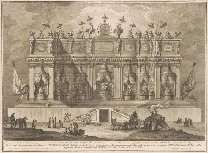Framed Print : The Prima Macchina for the Chinea of 1772: A Building Dedicated to Chinese Philosophy