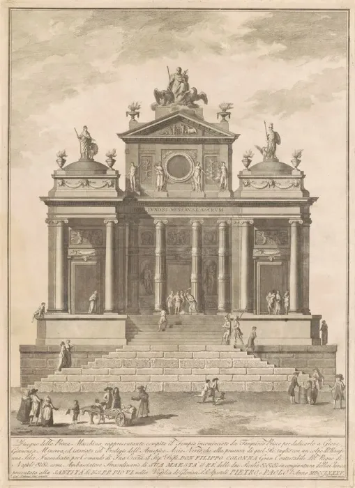 Framed Print : The Prima Macchina for the Chinea of 1785. Creator: Francesco Barbazza