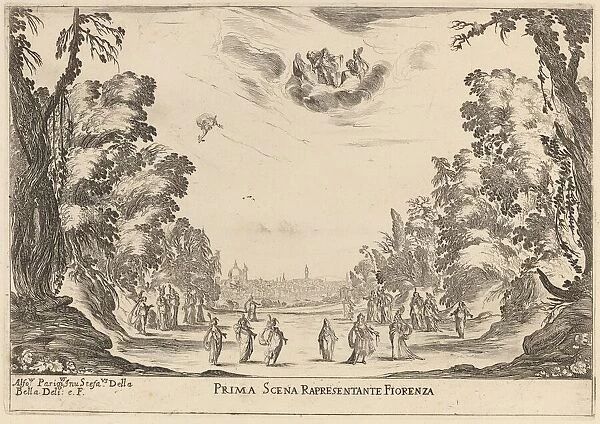 Prima Scena Representanta Firenza, 1637. Creator: Stefano della Bella