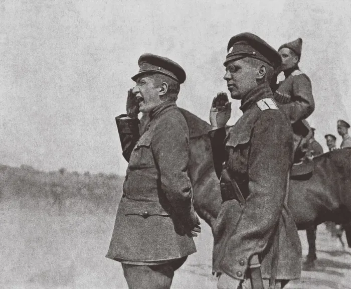 Framed Print : Prime Minister of the Russian Provisional Government Alexander Kerensky (Left) At the Front, 1917 Framed Print : Prime Minister of the Russian Provisional Government Alexander Kerensky (Left) At the Front, 1917