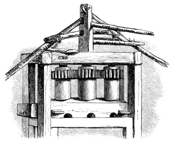 Framed Print : Primitive sugar mill, Santo Domingo, 1873 Framed Print : Primitive sugar mill, Santo Domingo, 1873