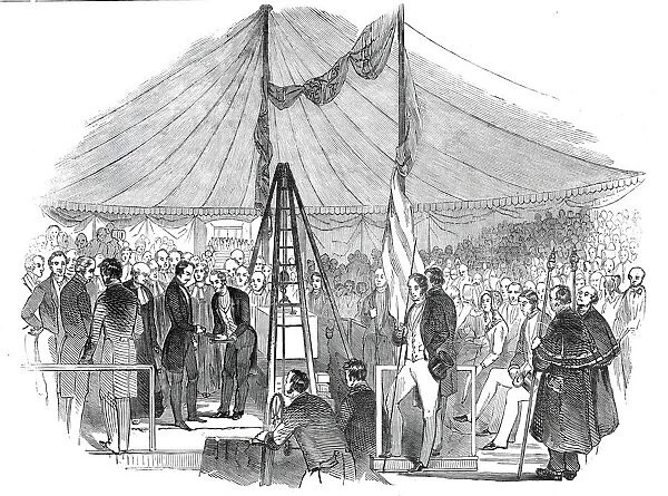 Prince Albert laying the foundation stone of St. Marys Hospital Paddington, 1845