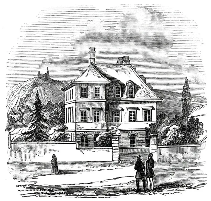 Framed Print : Prince Alberts Residence, at Bonn, 1845. Creator: Unknown Framed Print : Prince Alberts Residence, at Bonn, 1845. Creator: Unknown