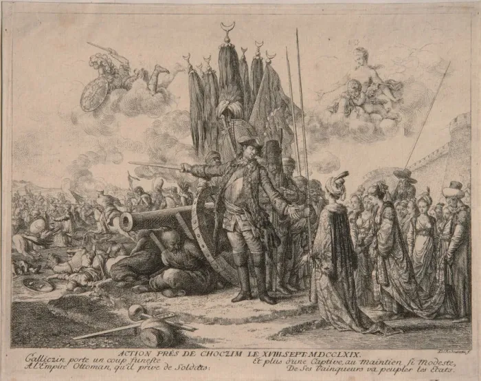 Framed Print : Prince Alexander Mikhaylovich Golitsyn at the Siege of the Khotyn Fortress 1769, 1769. Artist: Chodowiecki, Daniel Nikolaus (1726-1801) Framed Print : Prince Alexander Mikhaylovich Golitsyn at the Siege of the Khotyn Fortress 1769, 1769. Artist: Chodowiecki, Daniel Nikolaus (1726-1801)