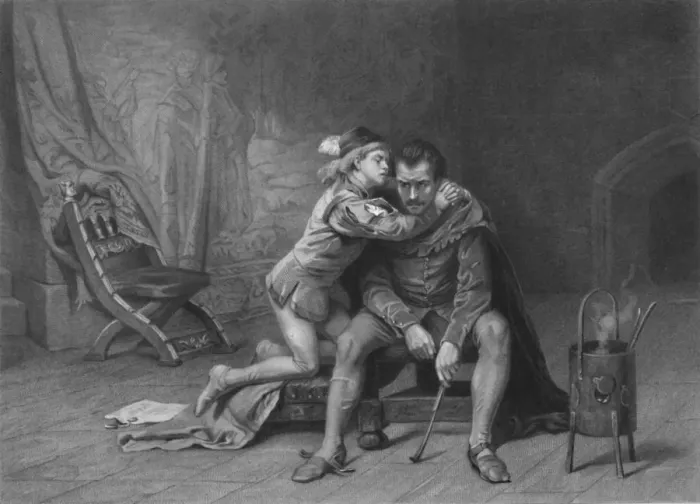 Framed Print : Prince Arthur and Hubert (King John), c1870. Artist: David Desvachez Framed Print : Prince Arthur and Hubert (King John), c1870. Artist: David Desvachez
