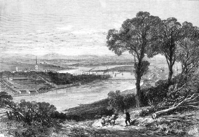 Framed Print : Prince Arthur in Ireland: Londonderry, 1869. Creator: Unknown Framed Print : Prince Arthur in Ireland: Londonderry, 1869. Creator: Unknown