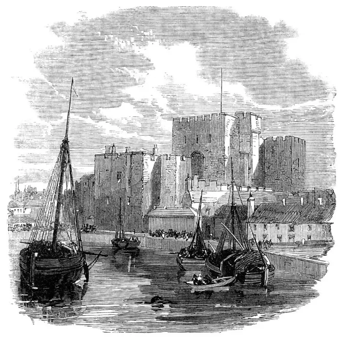 Framed Print : Prince Arthur's visit to the Isle of Man: Castle Rushen, 1869. Creator: Unknown Framed Print : Prince Arthur's visit to the Isle of Man: Castle Rushen, 1869. Creator: Unknown
