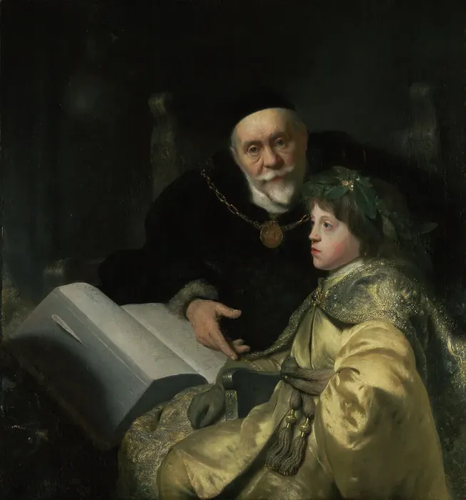 Framed Print : Prince Charles Louis of the Palatinate with his Tutor Wolrad von Plessen in Historical Dress, 1631. Creator: Jan Lievens Framed Print : Prince Charles Louis of the Palatinate with his Tutor Wolrad von Plessen in Historical Dress, 1631. Creator: Jan Lievens