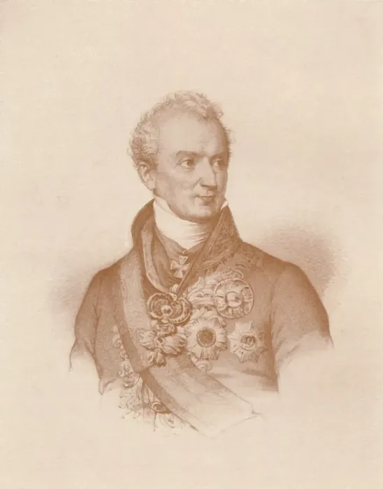 Framed Print : Prince Clemens Wenzel Nepomuk Lothar Von Metternich-Winneburg, c1830, (1896). Artist: Maurin Framed Print : Prince Clemens Wenzel Nepomuk Lothar Von Metternich-Winneburg, c1830, (1896). Artist: Maurin