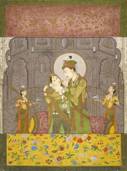 Framed Print : A Prince and his consort, ca. 1790. Creator: Unknown Framed Print : A Prince and his consort, ca. 1790. Creator: Unknown