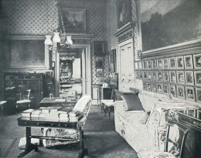 Framed Print : The Prince Consorts Dressing Room at Buckingham Palace, c1899, (1901). Artist: HN King Framed Print : The Prince Consorts Dressing Room at Buckingham Palace, c1899, (1901). Artist: HN King
