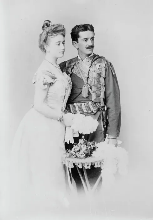 Framed Print : Prince Danilo and wife, 1910. Creator: Bain News Service Framed Print : Prince Danilo and wife, 1910. Creator: Bain News Service