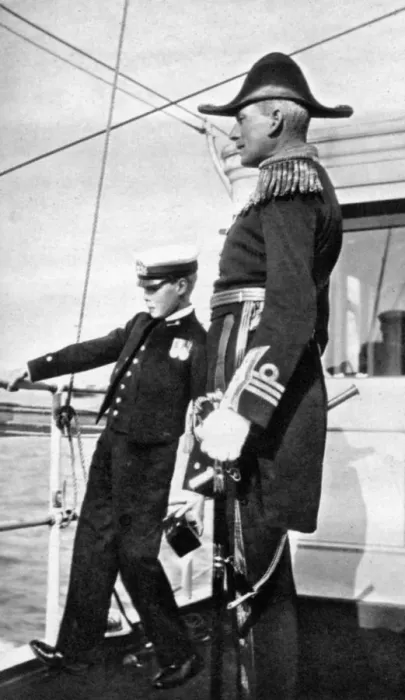 Framed Print : Prince Edward (1894-1972), the future King Edward VIII, with Sir Charles Cust, 1908. Artist: Queen Alexandra Framed Print : Prince Edward (1894-1972), the future King Edward VIII, with Sir Charles Cust, 1908. Artist: Queen Alexandra