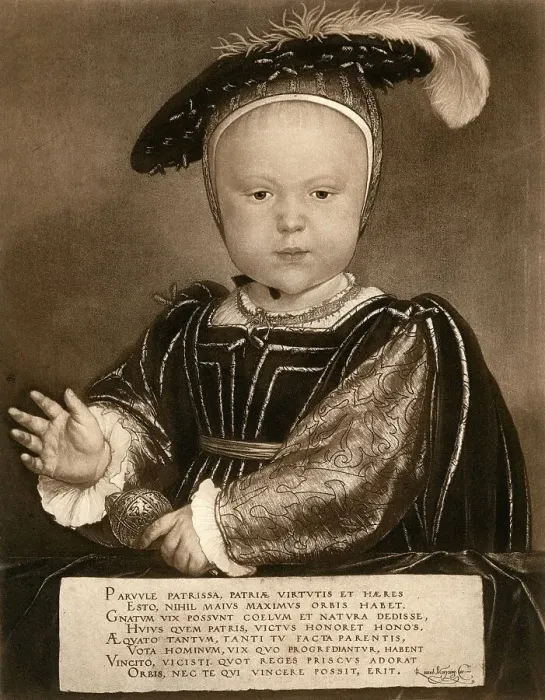 Framed Print : Prince Edward, later King Edward VI, c1540, (1902). Artist: Bruckmann Framed Print : Prince Edward, later King Edward VI, c1540, (1902). Artist: Bruckmann