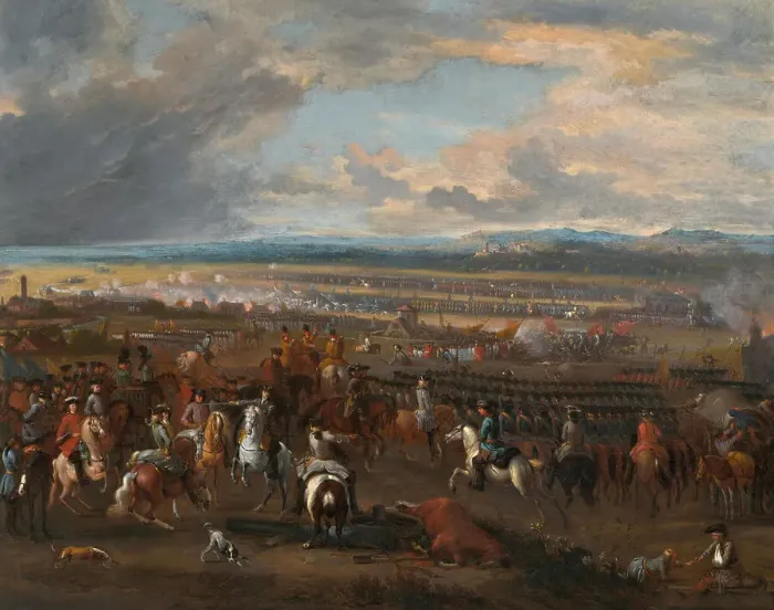 Framed Print : Prince Eugène of Savoy at the Battle of Chiari, 1701. Creator: Huchtenburgh, Jan van (1647-1733) Framed Print : Prince Eugène of Savoy at the Battle of Chiari, 1701. Creator: Huchtenburgh, Jan van (1647-1733)