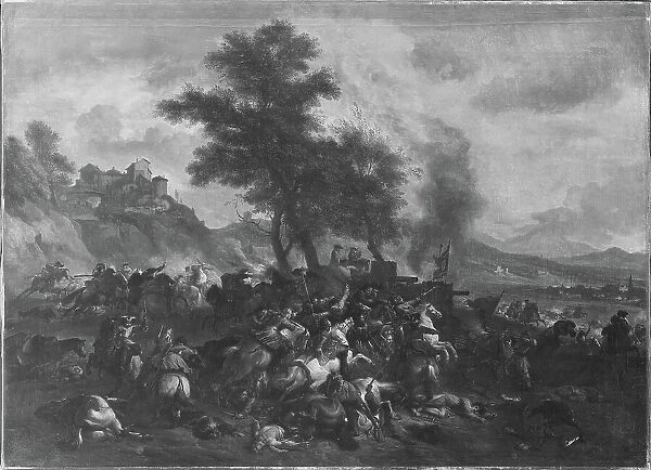 Prince Eugen's battle at Schellenberg; Bataille, 1662-1733. Creator: Jan van Huchtenburg